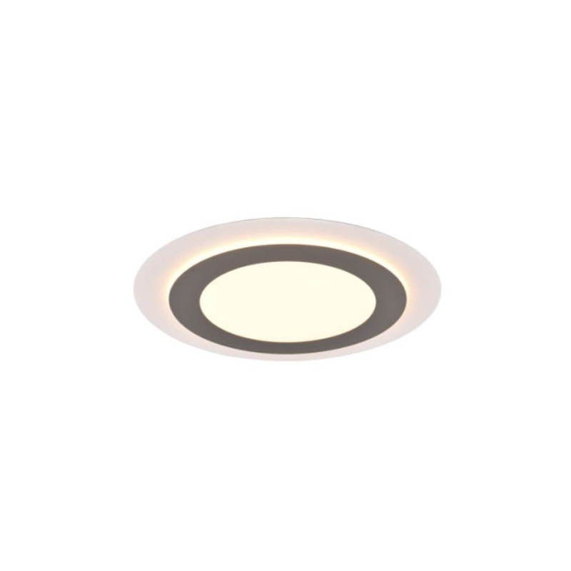 plafoniera a led trio morgan 42w 5600lm ip20 2700-6500k nichel
