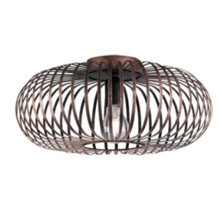 lampada da soffitto a led trio johann e27 60w ip20 rame antico [606900162]