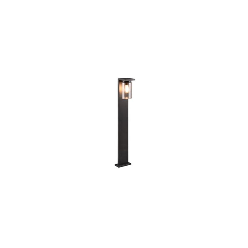 lampada da terra trio ardila con sensore crepuscolare 40w e27 nero