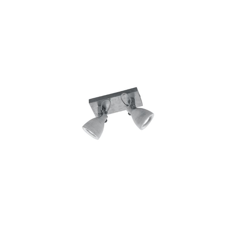 faretto da soffitto trio concrete 42w 2xgu10 grigio cemento [802500278]