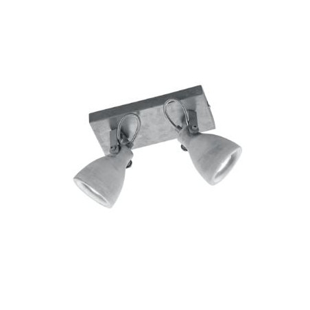 faretto da soffitto trio concrete 42w 2xgu10 grigio cemento [802500278]