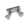 faretto da soffitto trio concrete 42w 2xgu10 grigio cemento [802500278]