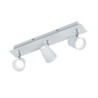 faretto da soffitto trio narcos 3x6.5w 600lm bianco opaco [873110331]