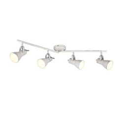 faretto da soffitto trio steam 25w 4xe14 bianco antico [813400427]
