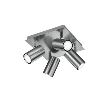 faretto da soffitto trio marley 35w 4xgu10 nichel opaco [802430407]