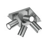 faretto da soffitto trio marley 35w 4xgu10 nichel opaco [802430407]