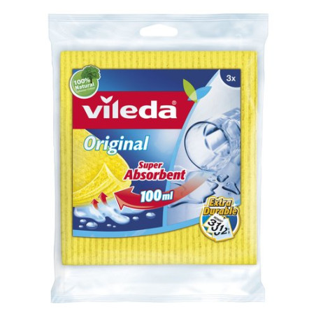 Panni pulizia vieda spugna 18x20 3 pz [vileda]