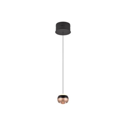 lampada a sospensione trio select orbit 8w 960lm nero opaco [344410132]