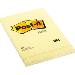 blocco adesivo post-it 100fg giallo canary 102x152mm 659 [94293]