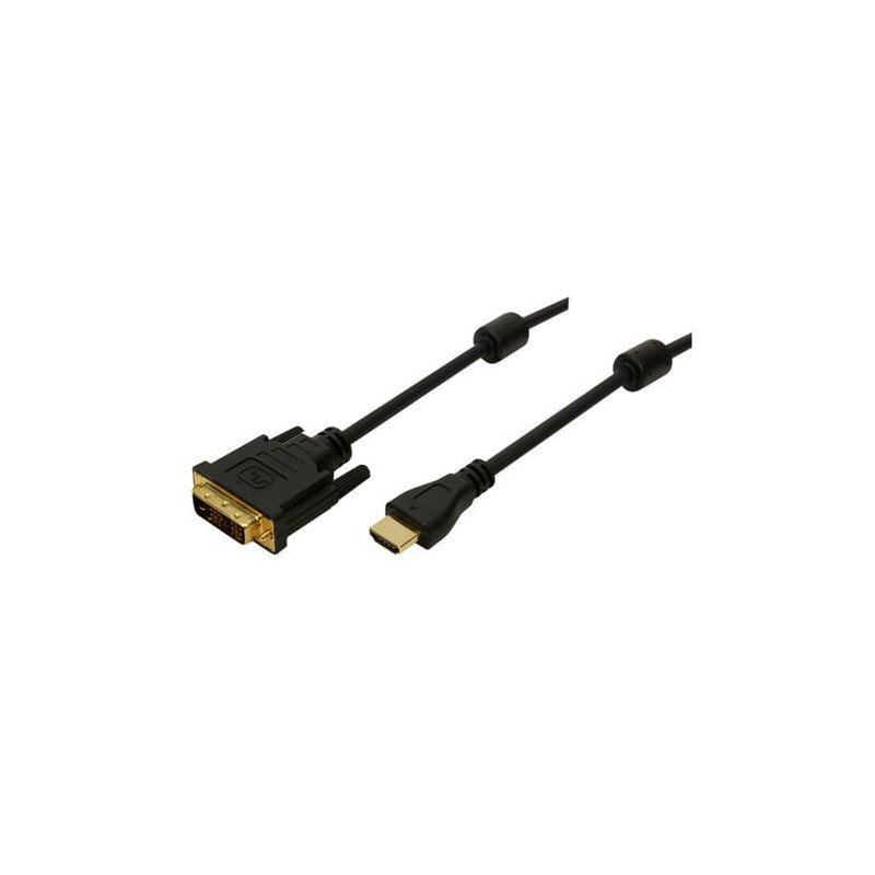 logilink hdmi-dvi cable hdmi/st -dvi/st black 2m [ch0004]