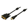 logilink hdmi-dvi cable hdmi/st -dvi/st black 2m [ch0004]