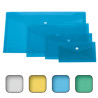 cartellina a busta lebez con bottone a5 orizzontale 21x15cm colori
