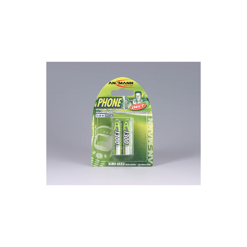 pila ricaricabile ansmann 2 pz. maxe nimh aa stilo 1300 mah [5030802]