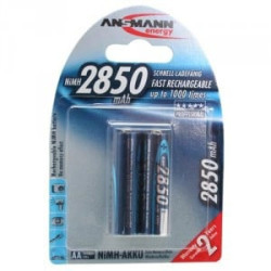 pila ricaricabile ansmann 2 pz. nimh 2850 aa stilo 2650 mah [5035202]