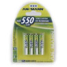 pila ricaricabile ansmann 4 pz. maxe nimh aaa mini stilo 550 mah