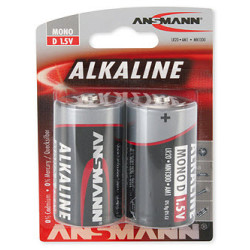 pila ansmann 2 pz. alkaline mono torcia d lr 20 red-line [1514-0000]