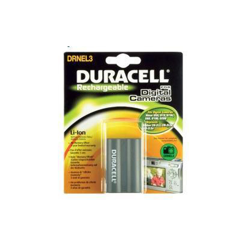 batteria duracell li-ion 1600 mah per nikon en-el3 [drnel5]