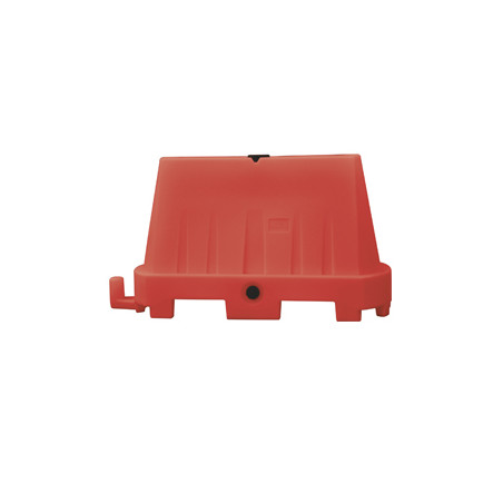 barriera stradale 100x40x70cm rosso tipo new jersey [njt070r]