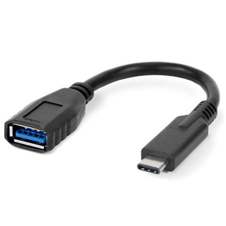 cavo owx usb type-a a usb type-c f/m 14cm nero [owctccadpu3]