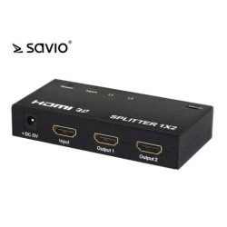 splitter hdmi savio cl-42 hdmi hdmi x 2 nero [cl-42]