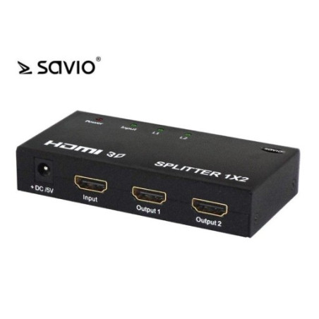 splitter hdmi savio cl-42 hdmi hdmi x 2 nero [cl-42]