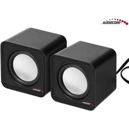 altoparlanti audiocore ac870b 6w usb nero/grigio [ac870b]