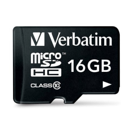 16gb scheda microsd verbatim 44082 micro sdhc class 10 [44082]