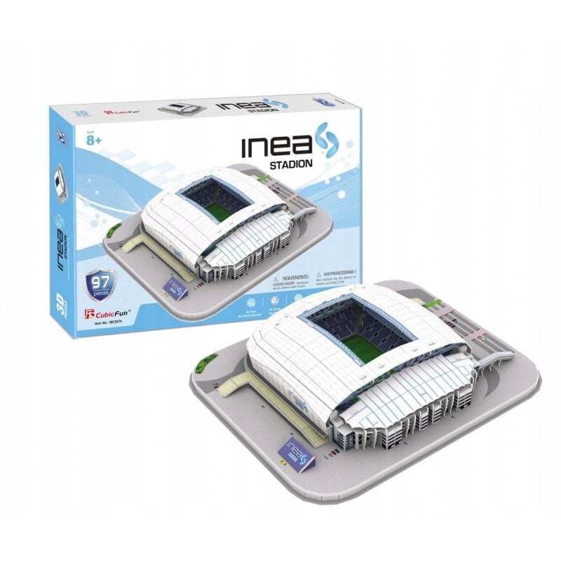 puzzle cubicfun 3d/4d lech pozna? stadio cubic fun multicolore [wzcubd0uh020257]