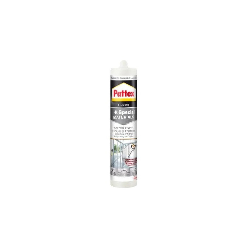 pattex henkel silicone neutro per specchi e vetri trasparente 280ml