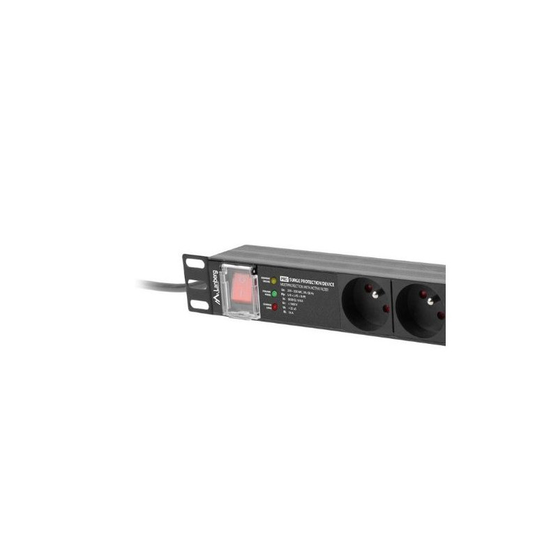 multipresa rack lanberg pdu 1u 16a 7 pdu-pro-07e-0200-b