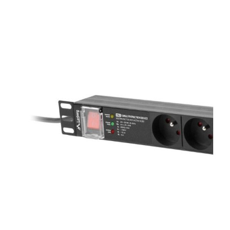 multipresa rack lanberg pdu 1u 16a 7 pdu-pro-07e-0200-b