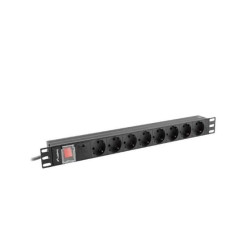 multipresa rack pdu 1u 16a 8sch. pdu-08f-0200-b 2m nero