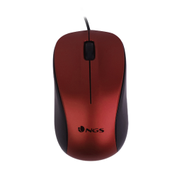 mouse ngs ottico 1200 dpi con filo rosso [crewred]