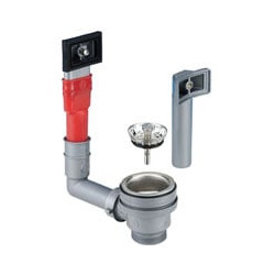 Piletta lavelli scarico troppo pieno lira 1"1/2 60 basket lira