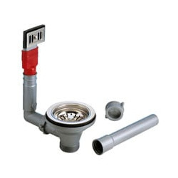 Piletta lavelli scarico troppo pieno lira 1"1/2 90 basket lira