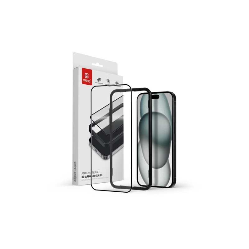 vetro proteggischermo crong anti-bacterial 3d armor glass per