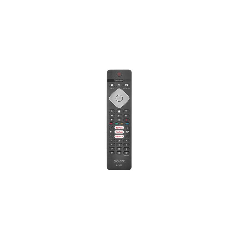 telecomando universale savio rc-16 per tv philips/smart tv portata10m