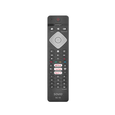 telecomando universale savio rc-16 per tv philips/smart tv portata10m