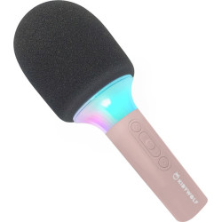 microfono kidywolf kidymic 418125 bluetooth con luce rosa [418125]