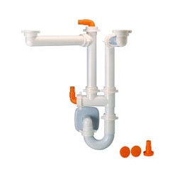 Sifone lavelli 2 vie polipropilene lira spazio2 lira [lira ]