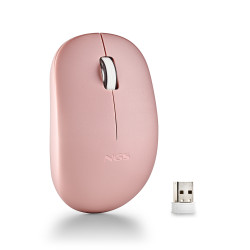 mouse ngs wireless 1000dpi 2.4ghz usb nano rosa [fogpropink]