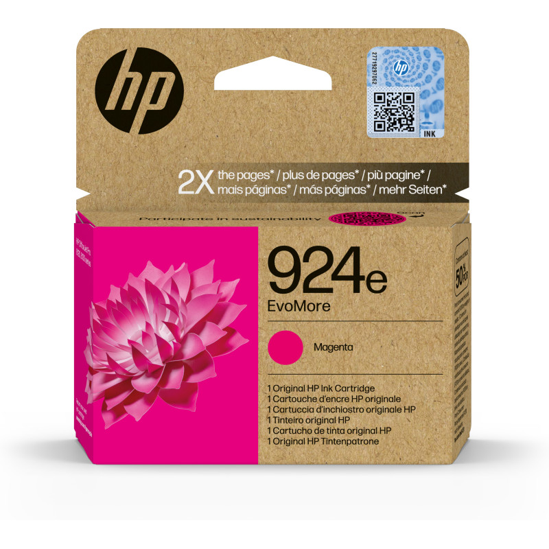 cartuccia a getto d'inchiostro hp evomore 924e 800 pagine magenta