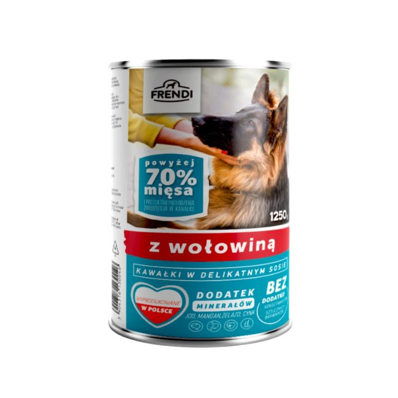 mangime frendi cibo umido per cani: manzo con salsa - 1250g