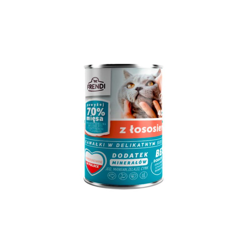 mangime frendi cibo umido per gatti: salmone con salsa - 400g