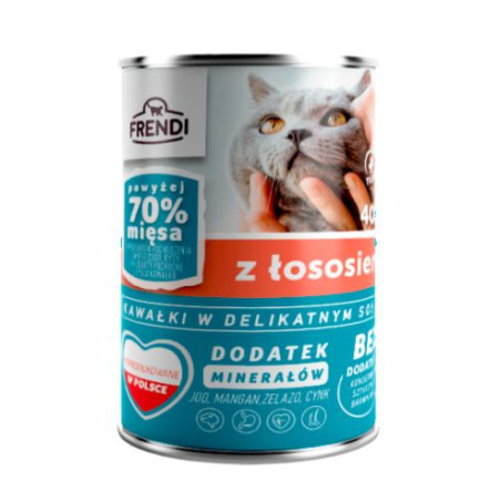 mangime frendi cibo umido per gatti: salmone con salsa - 400g