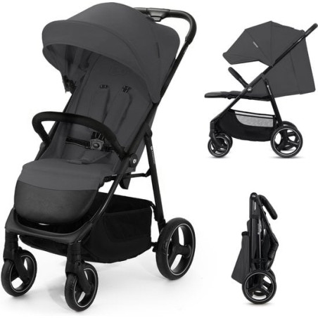 passeggino 4 ruote kinderkraft trig 3 grigio granito [kstrig03gry0000]