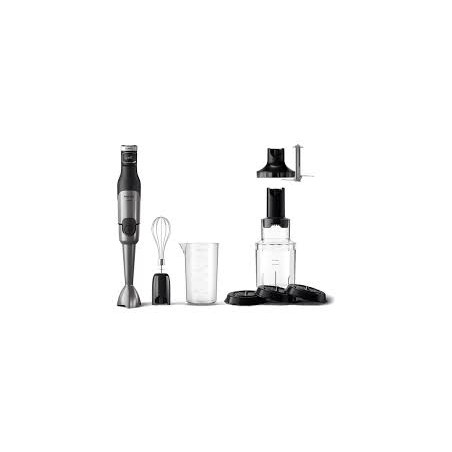 mixer ad immersione philips hr2684/00 5000 1200w nero/argento [hr2684/00]