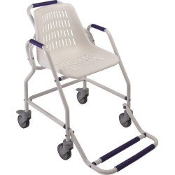 sedia da doccia herdegen mobile leggera con rotelle in alluminio