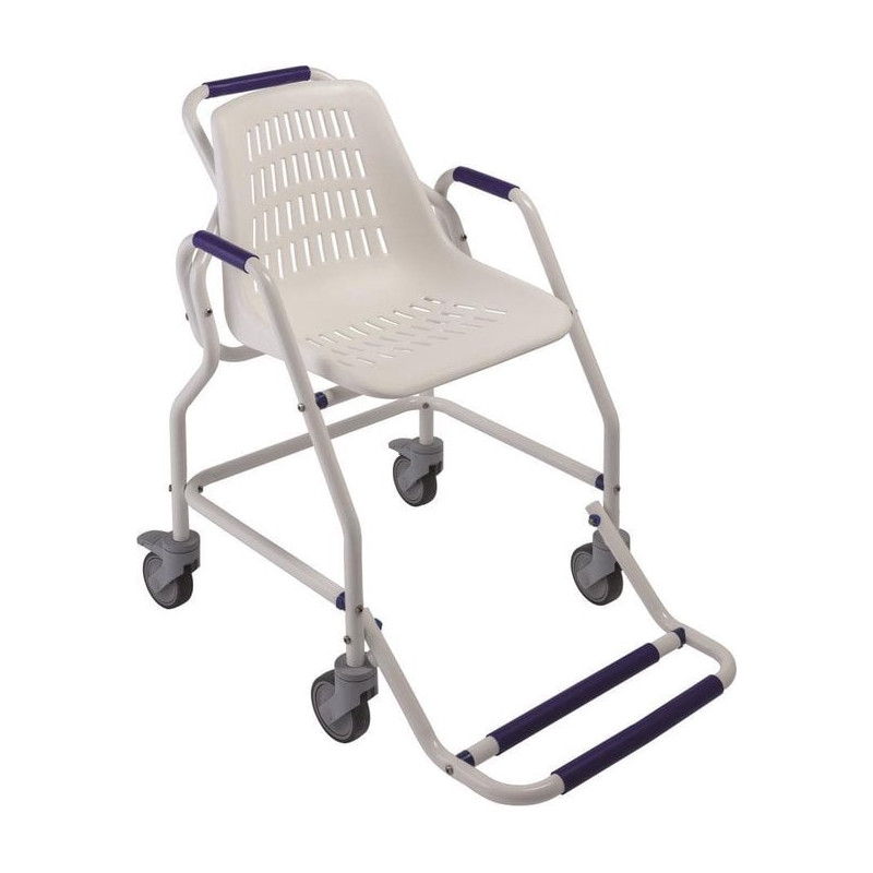 sedia da doccia herdegen mobile leggera con rotelle in alluminio