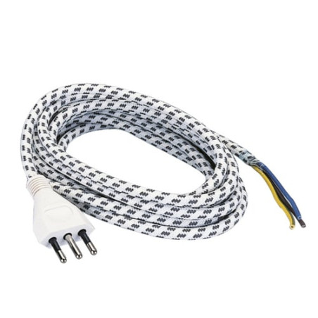 cavo di prolunga polypool pp0397 250v 3m bianco /nero [pp0397]